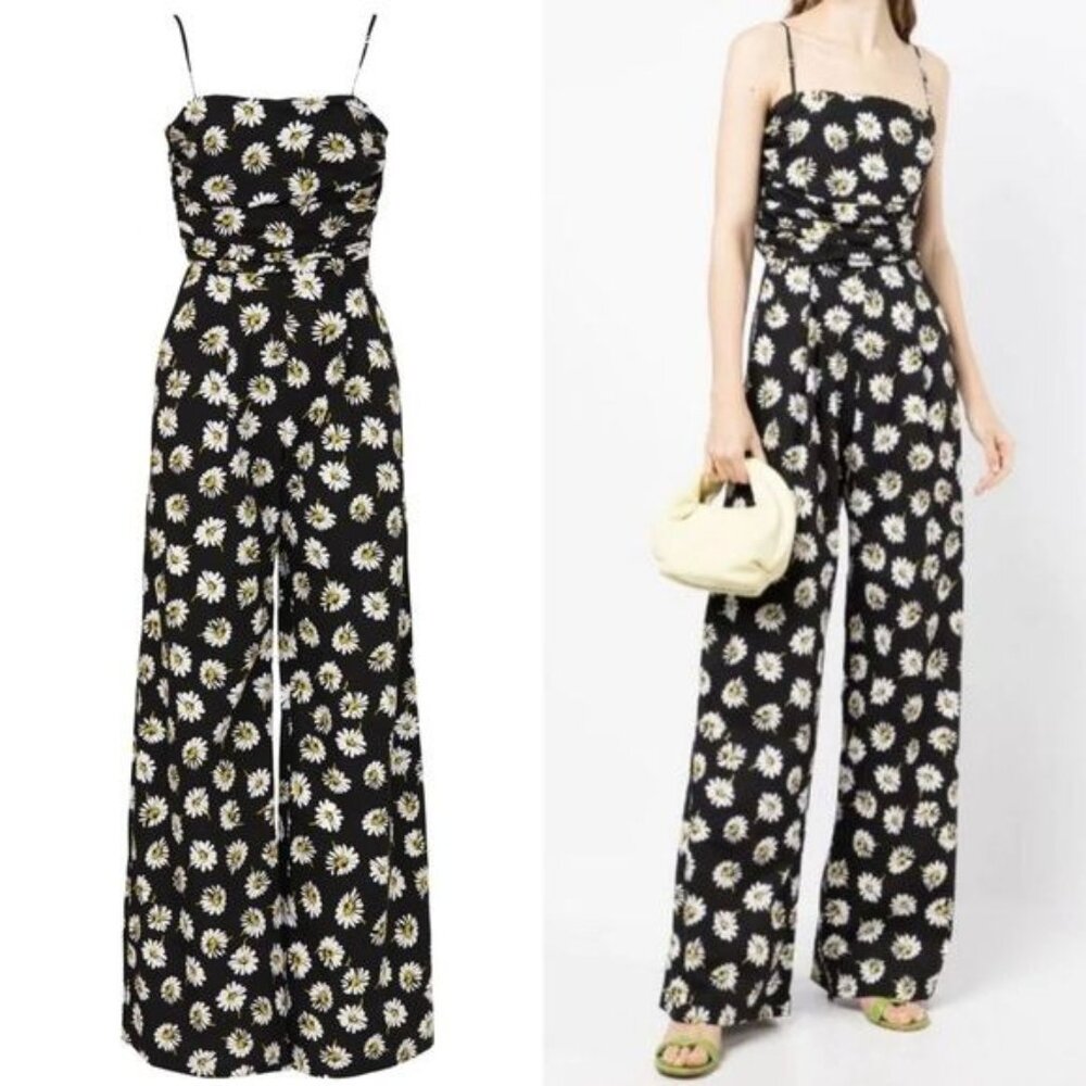 MSGM Tuta Flora Wide-Leg Jumpsuit